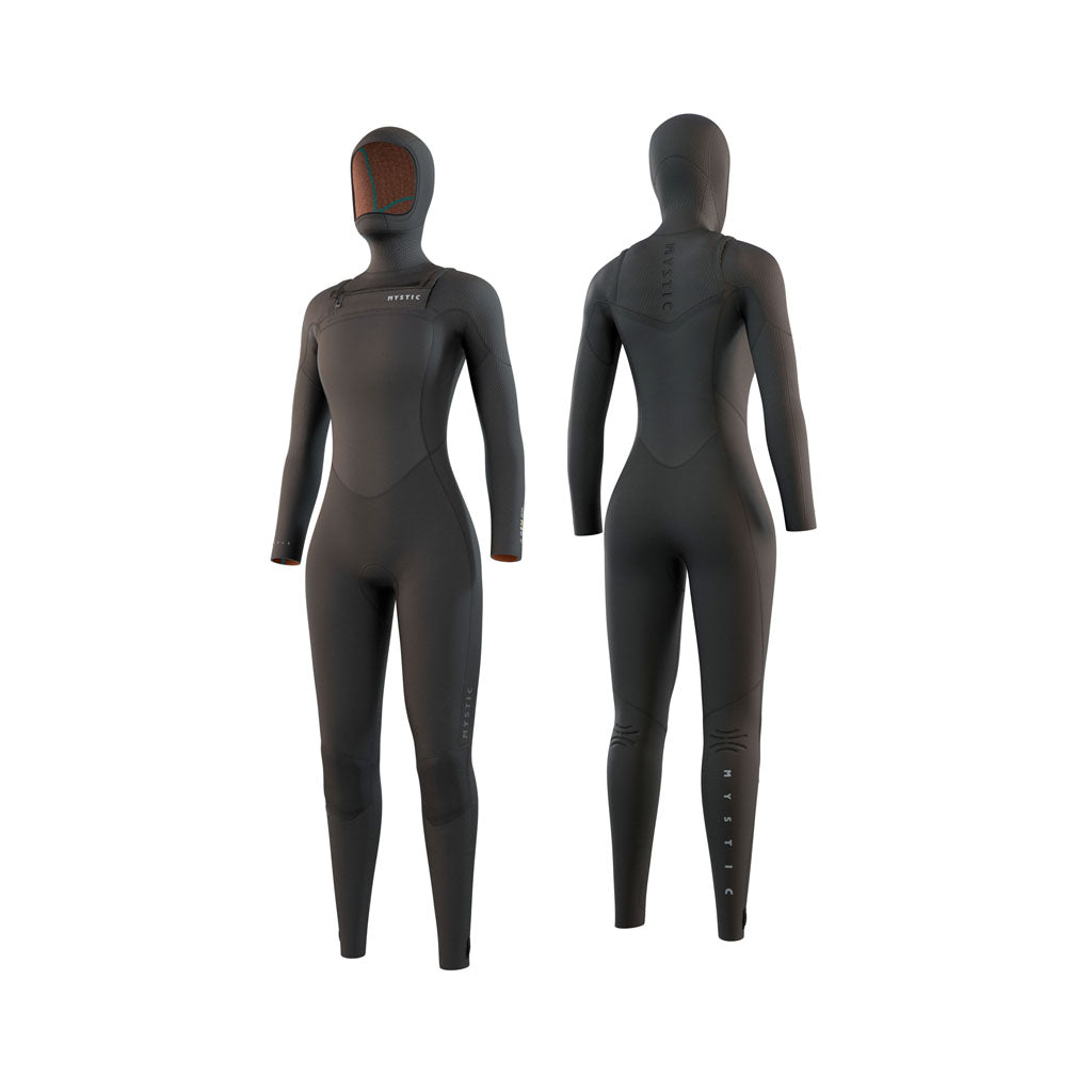  Mystic 2022 Gem 6/4/3mm Women's Front Zip Hooded Wetsuit