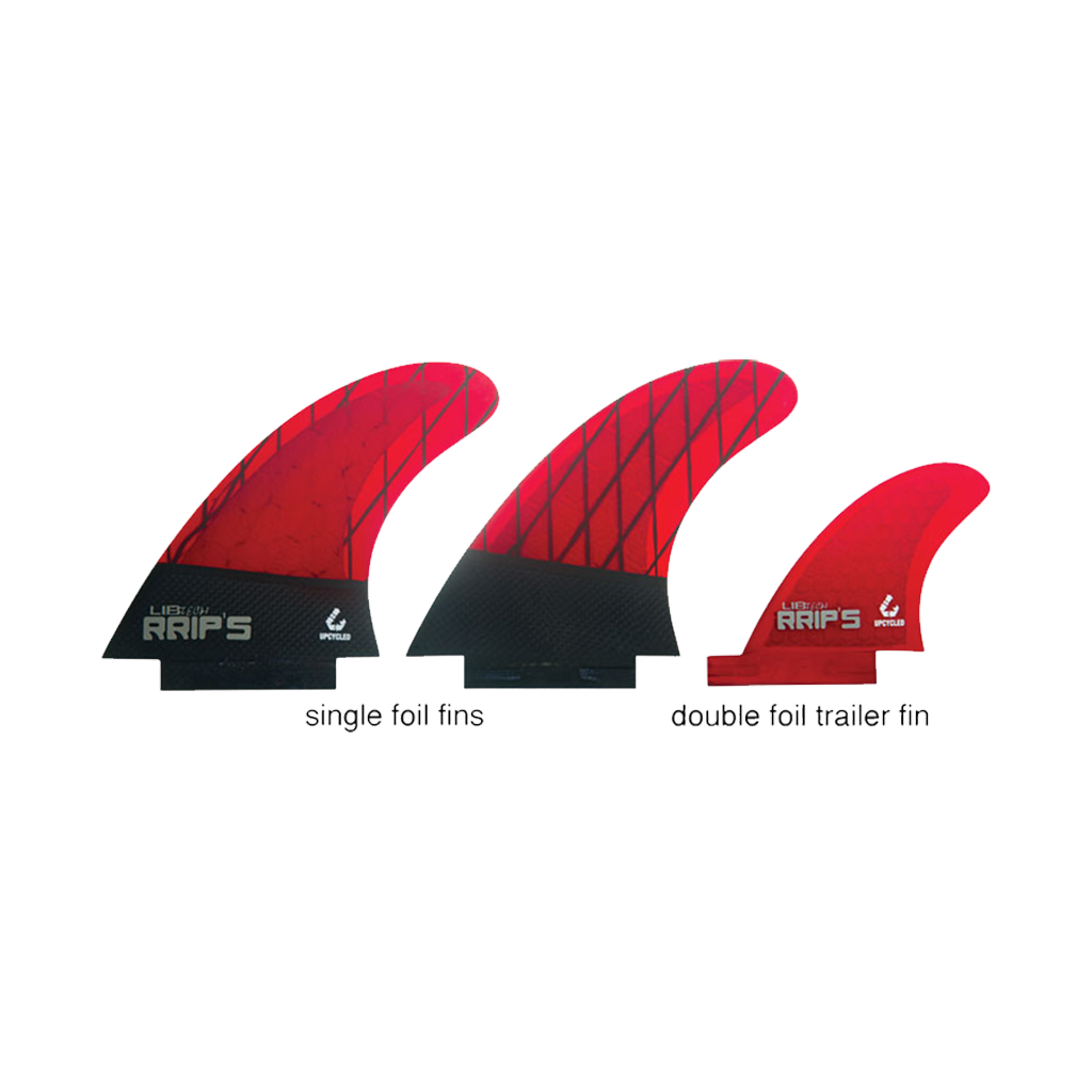  Lib Tech RRIP'S Twin + Trailer Fin Set