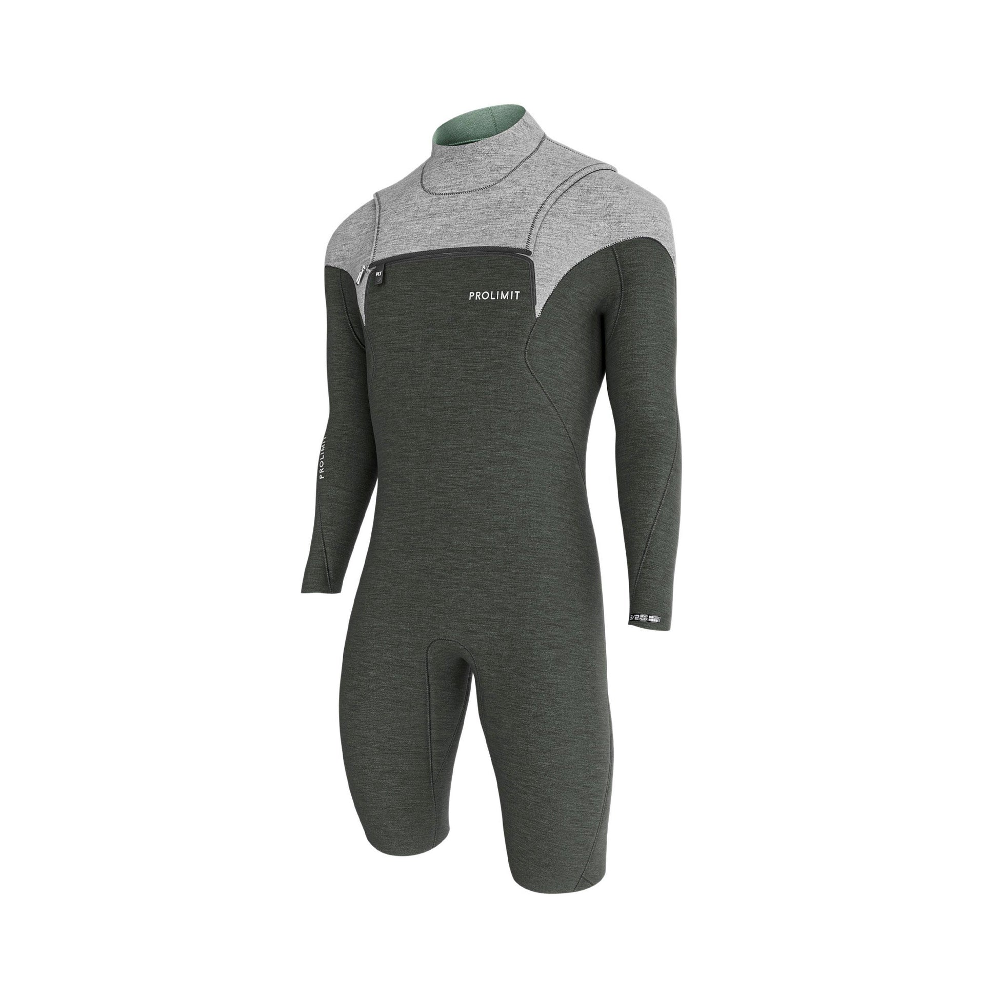  Prolimit Mercury Sunset 3/2mm Men's Front Zip L/S Shorty Wetsuit
