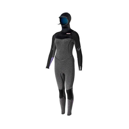  Prolimit Oxygen TR Steamer 6/4mm Women's Back Zip Hooded Wetsuit