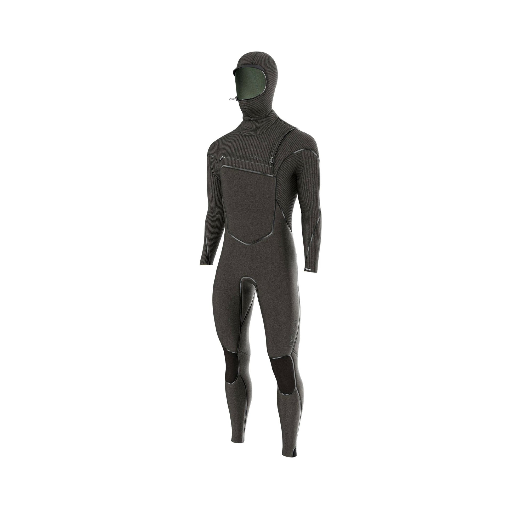  Prolimit Predator Steamer 4/3mm Men's Front Zip Hooded Wetsuit