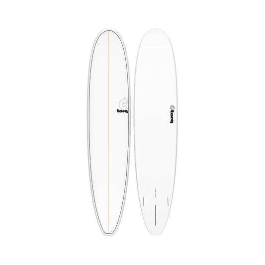  Torq TET Longboard White Pinline Surfboard
