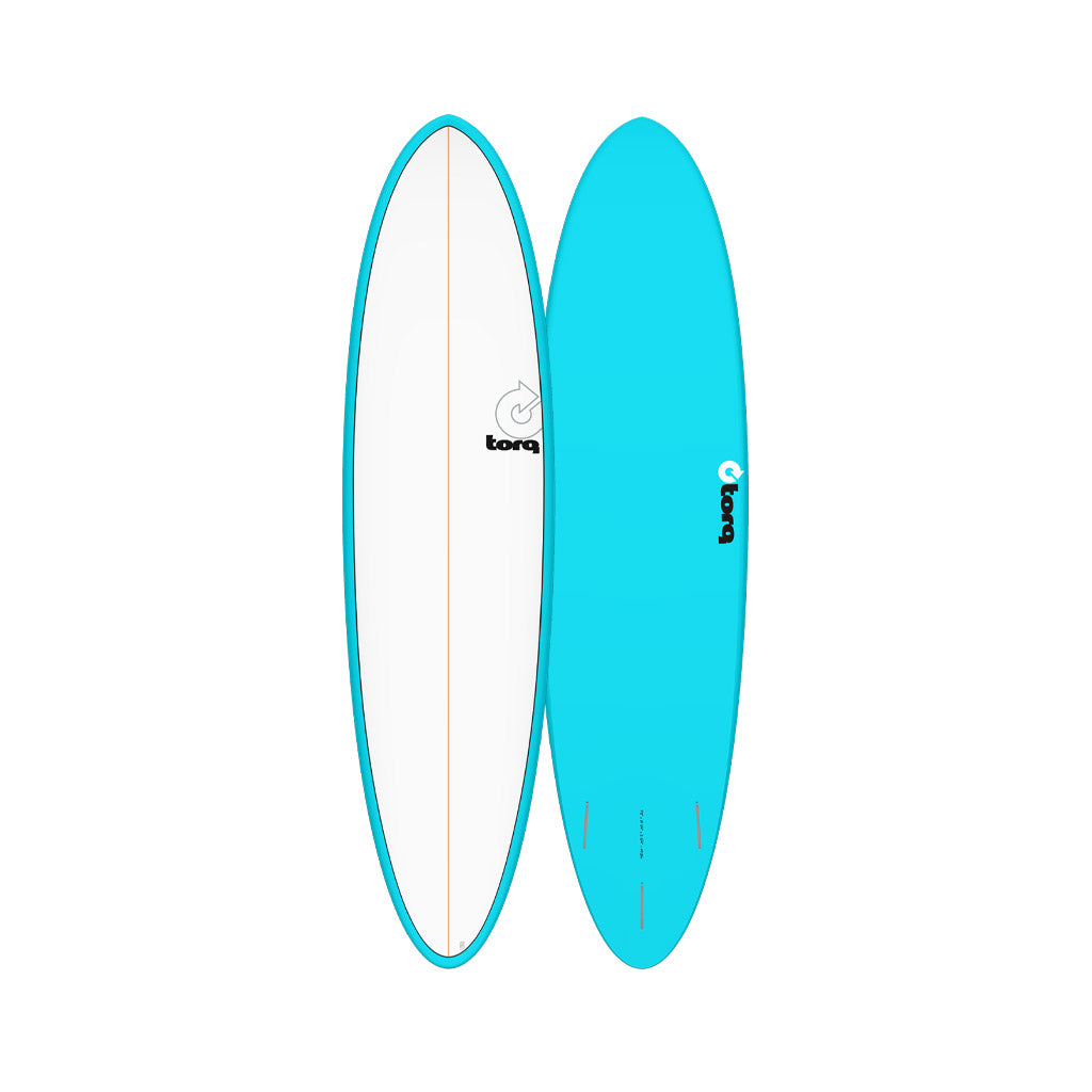  Torq TET Mod Fun Blue/White Deck Pinline Surfboard