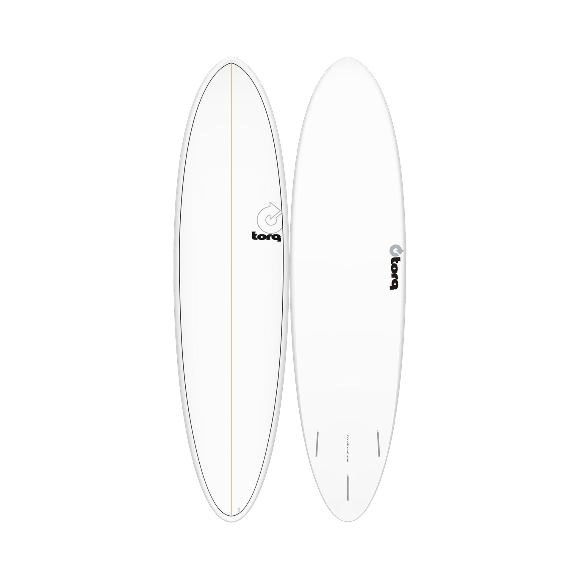  Torq TET Mod Fun White Deck Pinline Surfboard