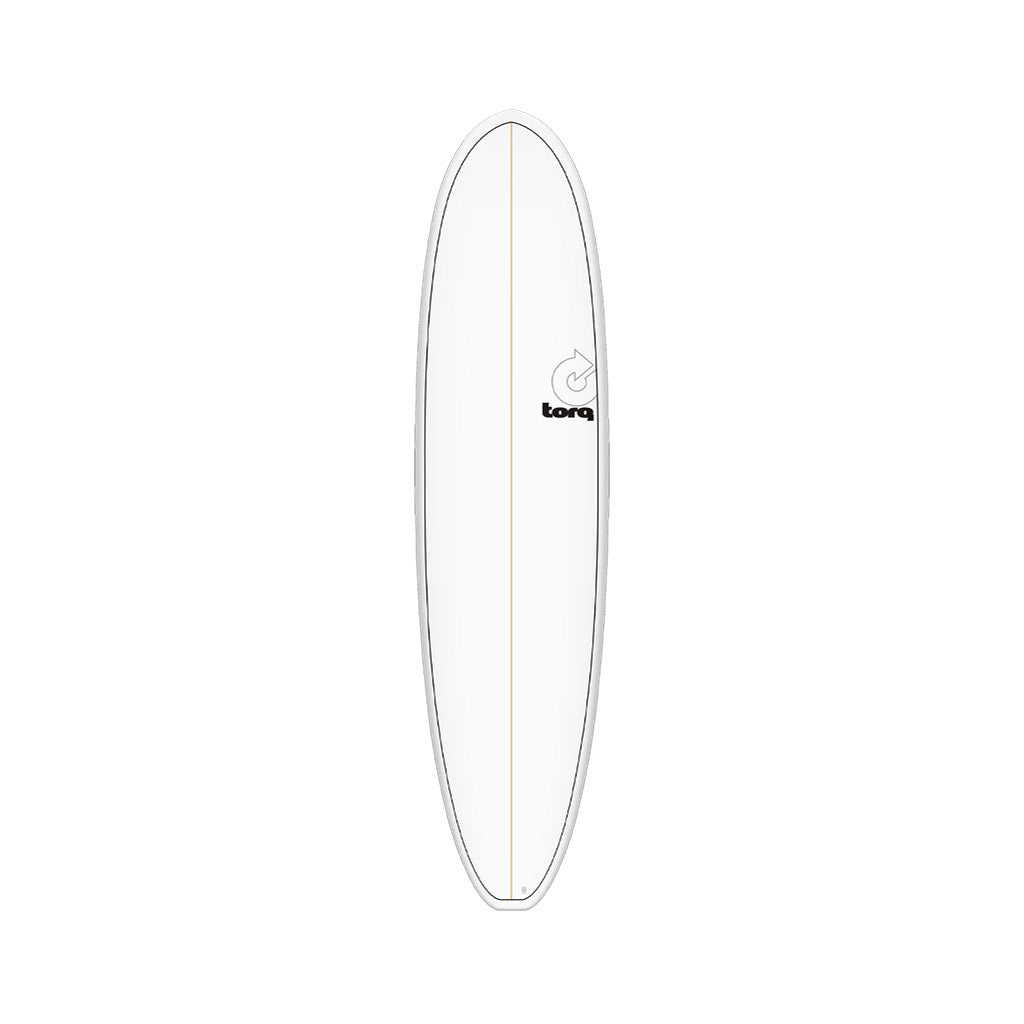  Torq TET Fun V+ White Pinline Surfboard