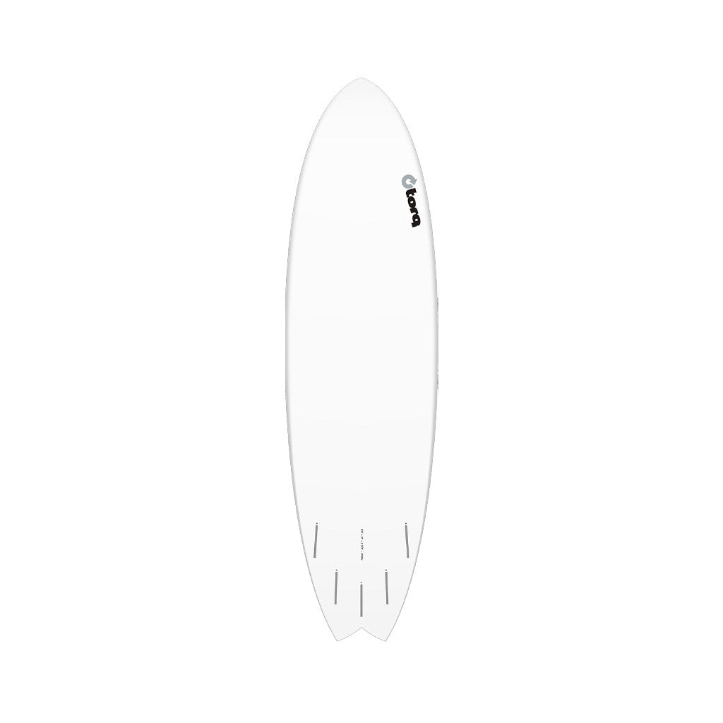  Torq TET Mod Fish White Pinline Surfboard