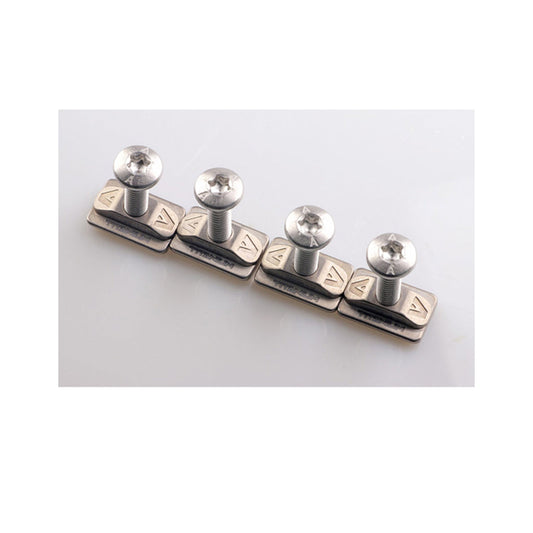  Armstrong Generic Titanium T Nut Foil Track Hardware Set - (Dome Head Screws)