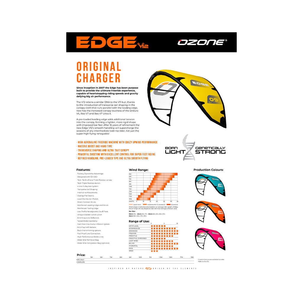  Ozone V12 Edge Kiteboarding Kite