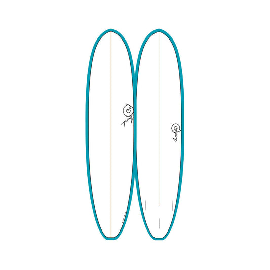  Torq TET Fun V+ Colored Rail Surfboard