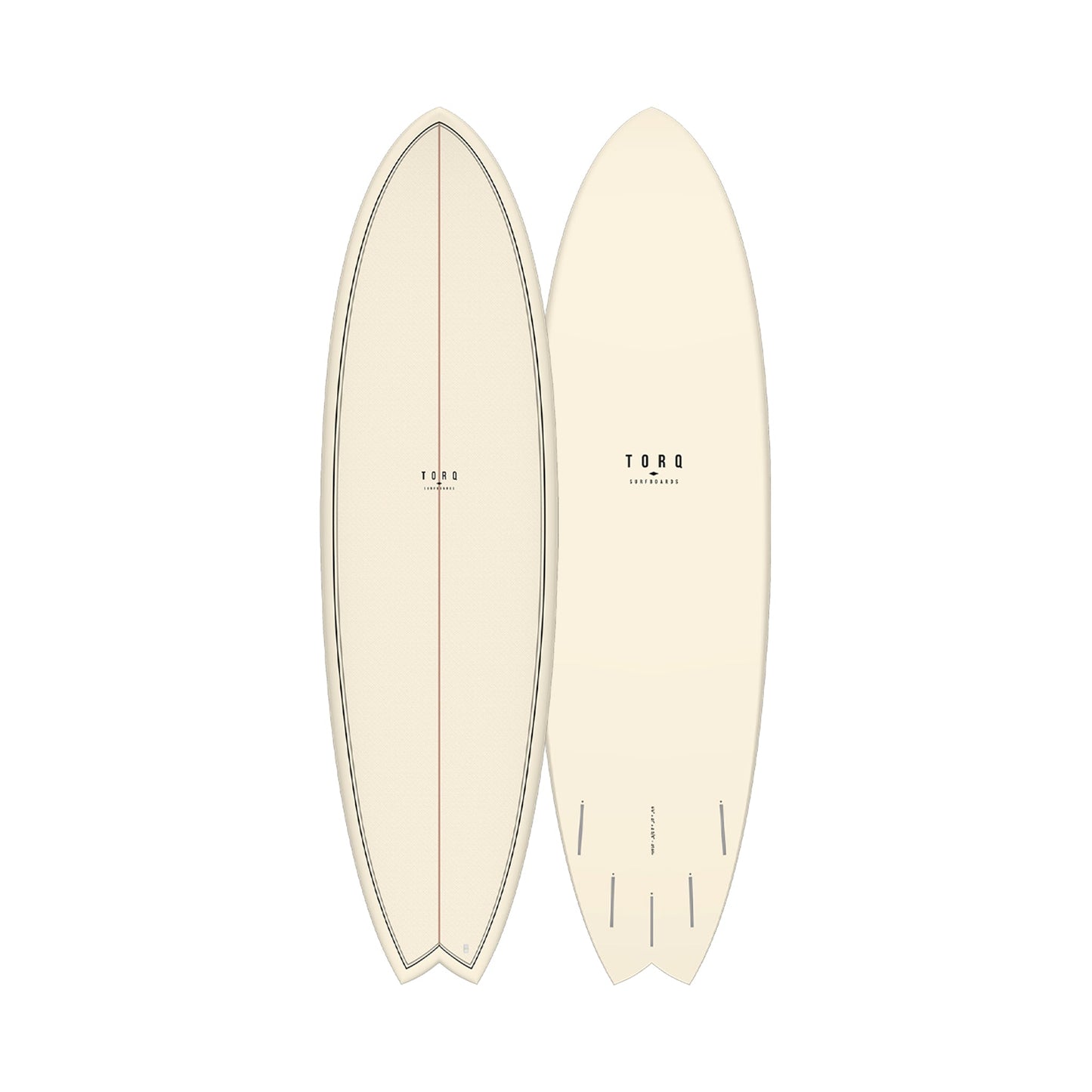 Torq TET Mod Fish Classic Cream Surfboard
