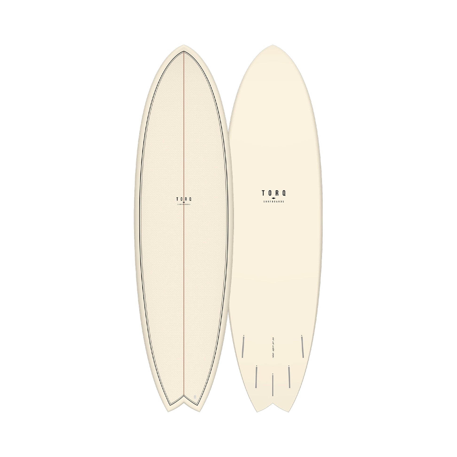  Torq TET Mod Fish Classic Cream Surfboard